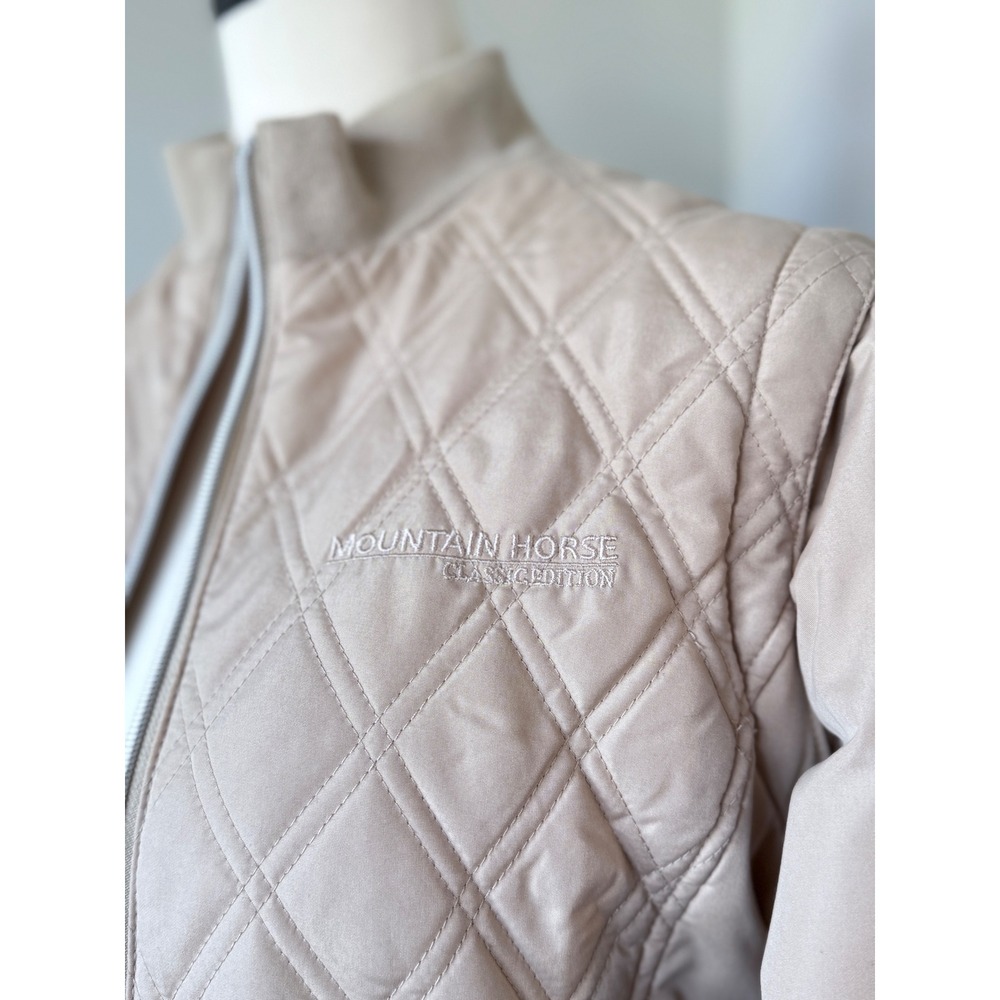 Authentic Mountain Horse Classic Edition Convertible Riding Jacket Taupe Beige - Picture 3 of 16